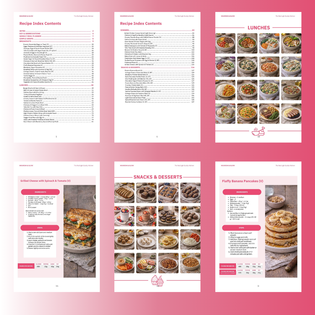 Nourish & Glow Cookbook (65+ Recipes)