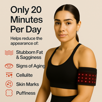 Bye-Bye Saggy Arms red light therapy bands for firming the upper arms