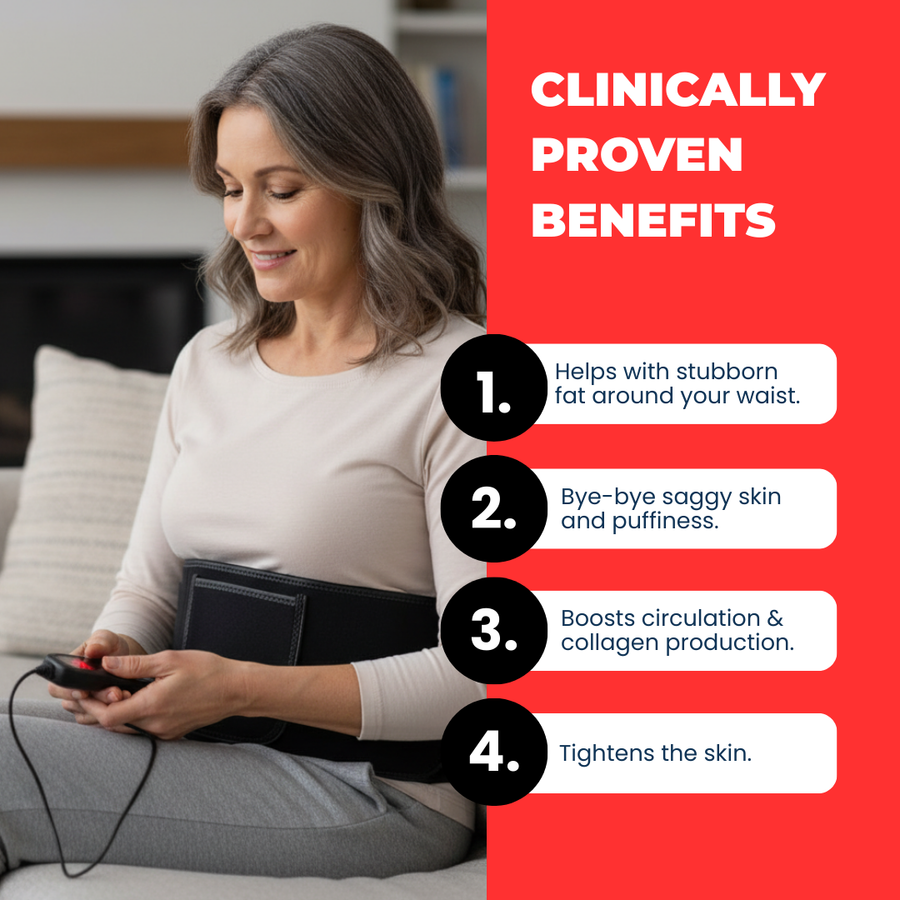 Waist Buddy Pro red light therapy belt for the waist and stomach